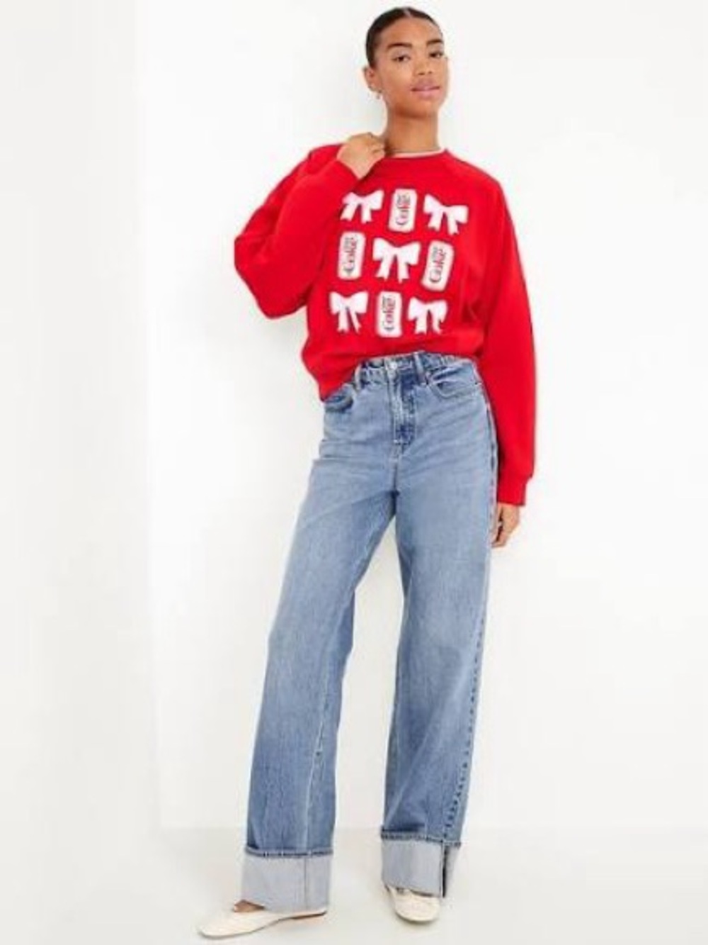 Old Navy Diet Coke Oversized Raglan Sweatshirt